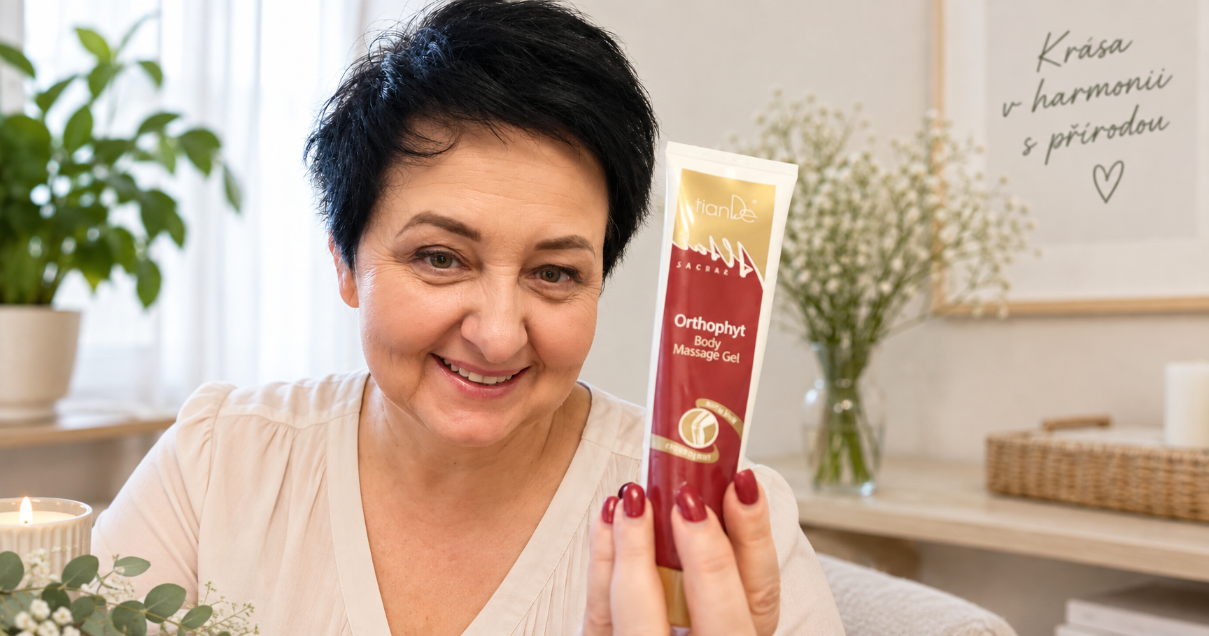 Iveta Houšťová s produktem TianDe